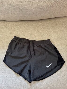 Nike Women's gray Athletic Shorts with White Swoosh